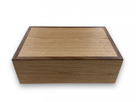 Picture of Oak Jewellery Box with Black Walnut Trim